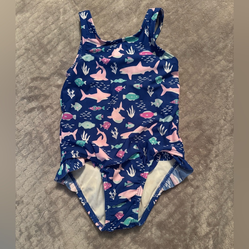 Cat & Jack Kids Swimsuit / Pink Sharks 🦈